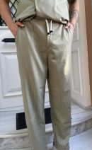 Yeşil Çizgi Detay Premium Pijama