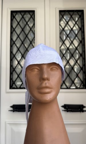 Beyaz Renk Breez İnce Kumaş Aşçı Bandana