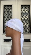 Beyaz Renk Breez İnce Kumaş Aşçı Bandana