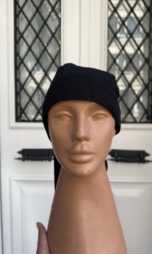 Siyah Renk Breez İnce Kumaş Aşçı Bandana