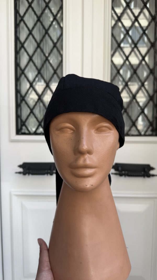 Siyah Renk Breez İnce Kumaş Aşçı Bandana
