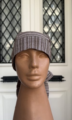Kahve Renk Gofre Kumaş Aşçı Bandana