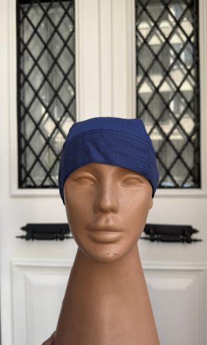 Saks Mavi Renk Breez İnce Kumaş Aşçı Bandana