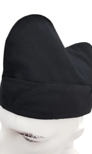 Siyah Renk Aşçı Kep